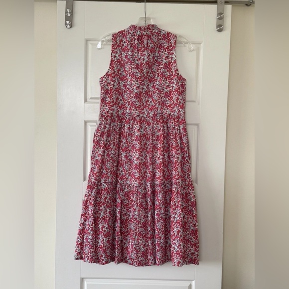 J. Crew Red Floral Sleeveless Dress - Picture 5 of 9